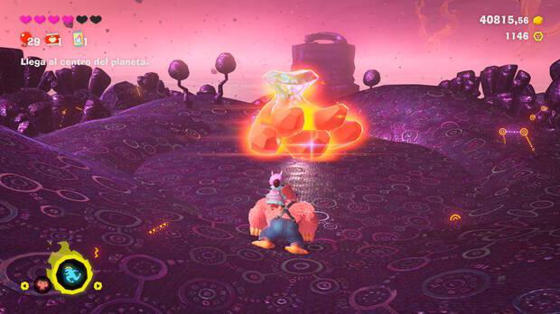 Donkey Kong Bananza - Ubicación del plátano 02 en El nexo