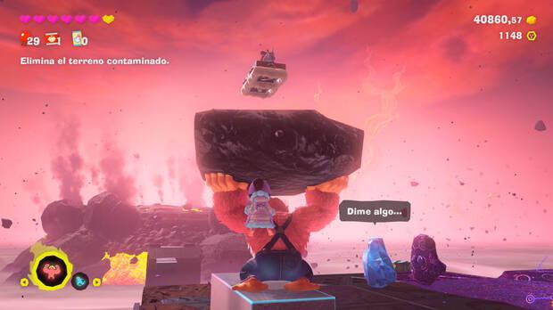 Donkey Kong Bananza - Ubicación del plátano 15 en El nexo