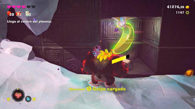 Donkey Kong Bananza - Ubicación del plátano 03 en El nexo