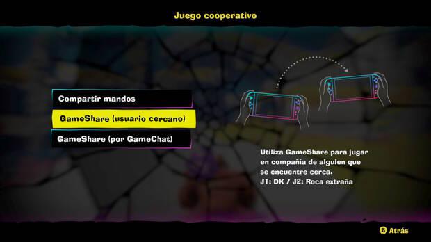Donkey Kong Bananza - Jugar en cooperativo local 2 jugadores por medio de GameShare