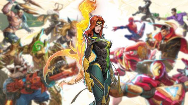 Marvel Rivals - Composición de Phoenix sobre el resto de personajes del plantel
