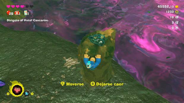 Donkey Kong Bananza - Ubicación del fósil Castor 11 en Estrato del bosque