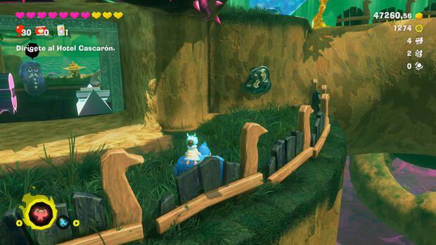 Donkey Kong Bananza - Ubicación del fósil Castor 16 en Estrato del bosque