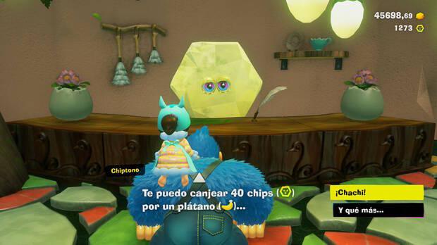 Donkey Kong Bananza - Ubicación del plátano 48 en Estrato del bosque