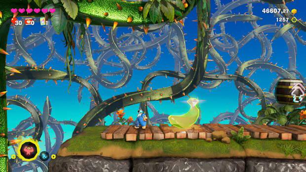 Donkey Kong Bananza - Ubicación del plátano 13 en Estrato del bosque