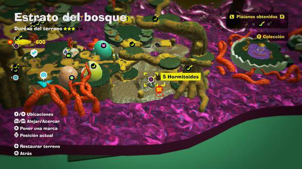 Donkey Kong Bananza - Localización en el mapa del plátano 18 en Estrato del bosque