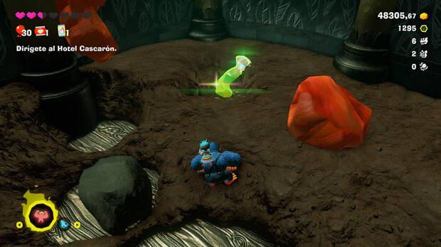 Donkey Kong Bananza - Ubicación del plátano 37 en Estrato del bosque