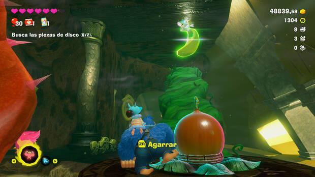 Donkey Kong Bananza - Ubicación del plátano 29 en Estrato del bosque
