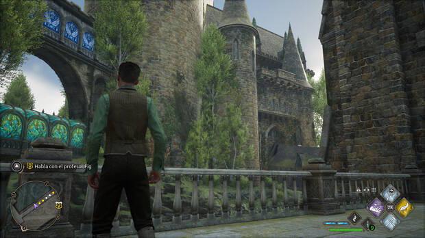 Los exteriores del juego ahora representan el castillo de Hogwarts sin tantas limitaciones como en la versi�n de Switch.