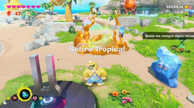 Donkey Kong Bananza - Ubicación del plátano 04 en Estrato del resort
