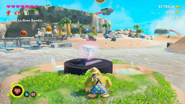 Donkey Kong Bananza - Ubicación del plátano 19 en Estrato del resort