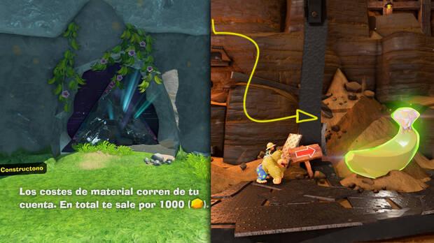 Donkey Kong Bananza - Ubicación del plátano 09 en Estrato del resort