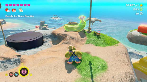 Donkey Kong Bananza - Ubicación del plátano 39 en Estrato del resort