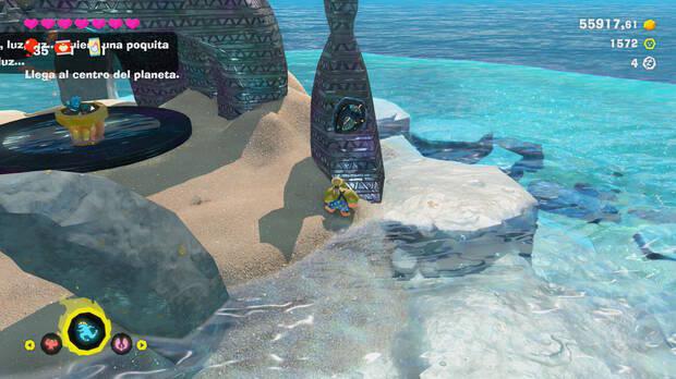 Donkey Kong Bananza - Ubicación del fósil Hoja (variante) 05 en Estrato del resort