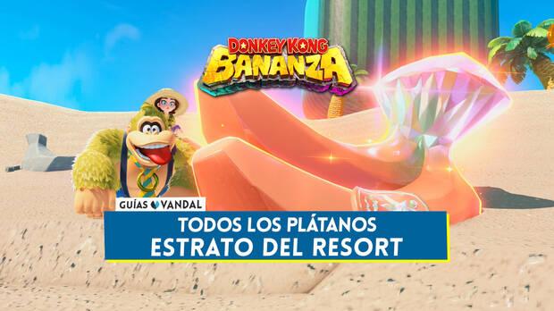 Donkey Kong Bananza - Todos los plátanos de Estrato del resort y cómo conseguirlos