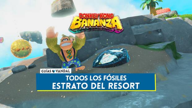 Donkey Kong Bananza - Todos los fósiles de Estrato del resort y cómo conseguirlos