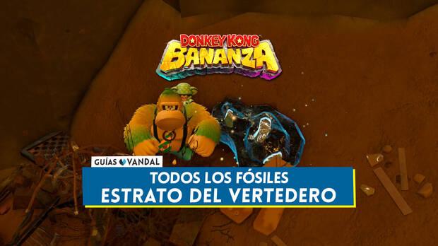 Donkey Kong Bananza - Todos los fósiles de Estrato del vertedero y cómo conseguirlos