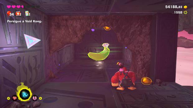 Donkey Kong Bananza - Ubicación del plátano 10 en El nexo