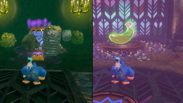 Donkey Kong Bananza - Ubicación del plátano 63 en Estrato del bosque