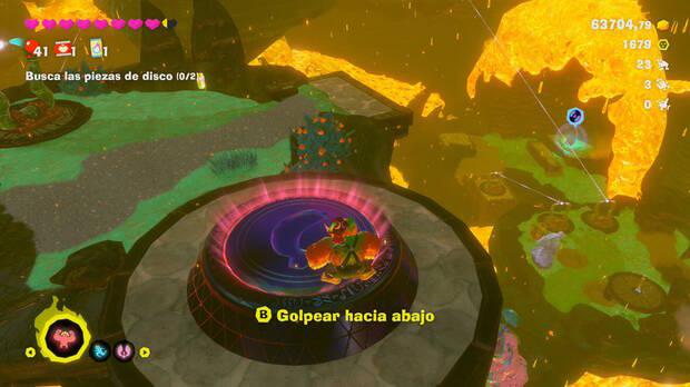 Donkey Kong Bananza - Ubicación del plátano 28 en Estrato de la tormenta