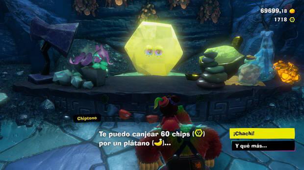 Donkey Kong Bananza - Ubicación del plátano 24 en Estrato de la tormenta
