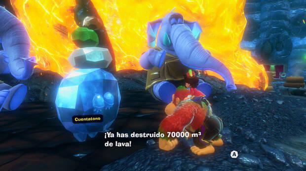 Donkey Kong Bananza - Ubicación del plátano 39 en Estrato de la tormenta