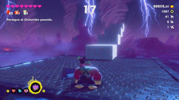 Donkey Kong Bananza - Ubicación del plátano 48 en Estrato de la tormenta