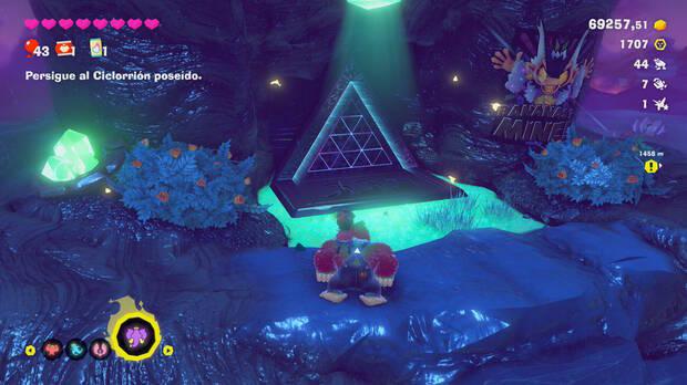 Donkey Kong Bananza - Ubicación del plátano 49 en Estrato de la tormenta