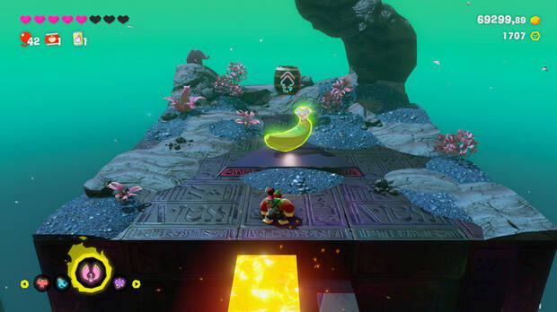 Donkey Kong Bananza - Ubicación del plátano 51 en Estrato de la tormenta