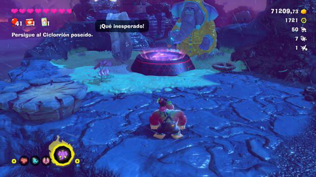 Donkey Kong Bananza - Ubicación del plátano 56 en Estrato de la tormenta