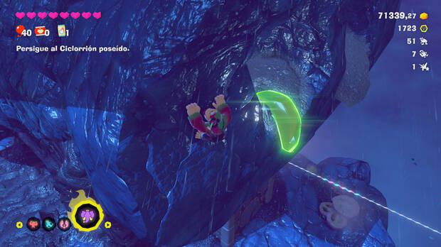 Donkey Kong Bananza - Ubicación del plátano 46 en Estrato de la tormenta