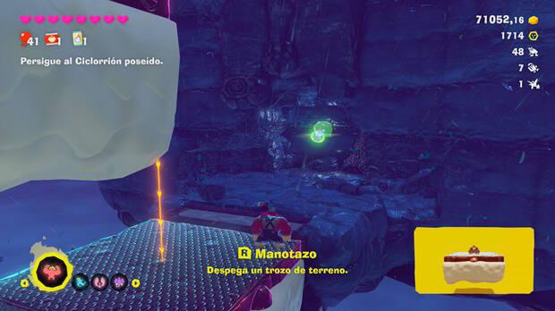 Donkey Kong Bananza - Ubicación del plátano 59 en Estrato de la tormenta