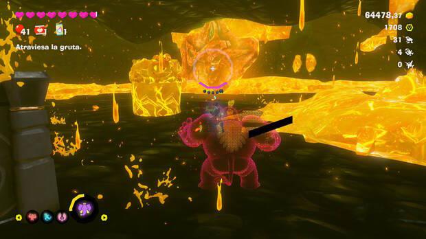 Donkey Kong Bananza - Ubicación del fósil pez espada en Estrato de la tormenta