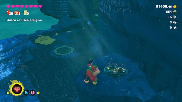Donkey Kong Bananza - Ubicación del fósil Rana 16 en Estrato de la tormenta