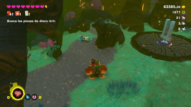 Donkey Kong Bananza - Ubicación del fósil Rana 22 en Estrato de la tormenta