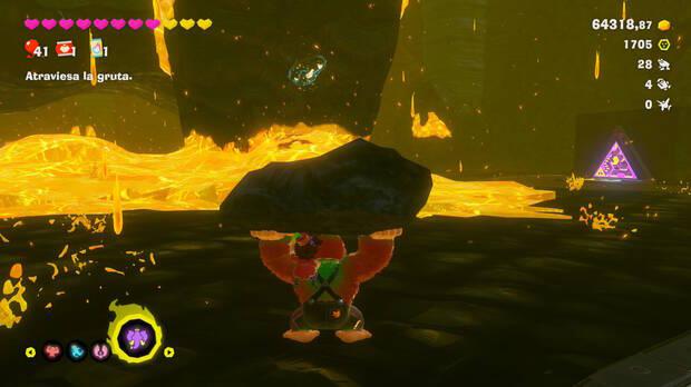 Donkey Kong Bananza - Ubicación del fósil Rana 29 en Estrato de la tormenta
