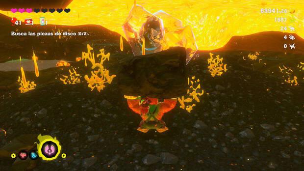 Donkey Kong Bananza - Ubicación del fósil Rana 25 en Estrato de la tormenta