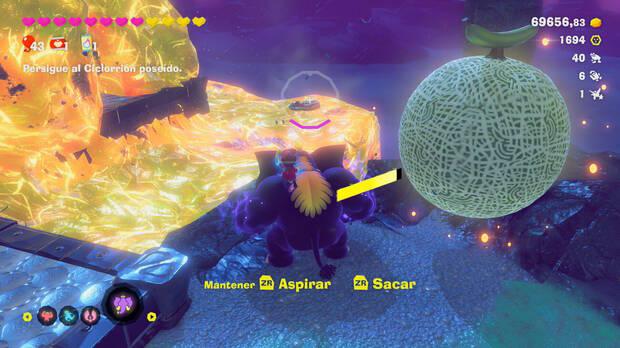 Donkey Kong Bananza - Ubicación del fósil Rana 41 en Estrato de la tormenta