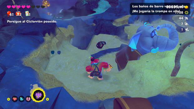 Donkey Kong Bananza - Ubicación del fósil Rana 45 en Estrato de la tormenta