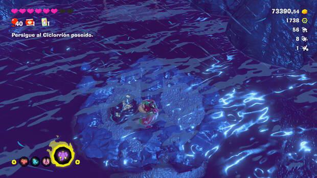 Donkey Kong Bananza - Ubicación del fósil Rana 57 en Estrato de la tormenta