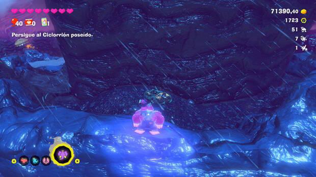 Donkey Kong Bananza - Ubicación del fósil Rana 52 en Estrato de la tormenta