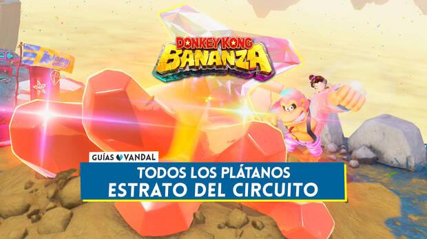 Donkey Kong Bananza - Todos los plátanos de Estrato del circuito y cómo conseguirlos