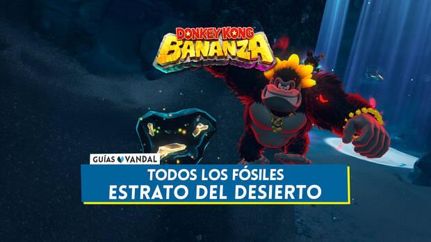 Donkey Kong Bananza - Todos los fósiles de Estrato del desierto y cómo conseguirlos