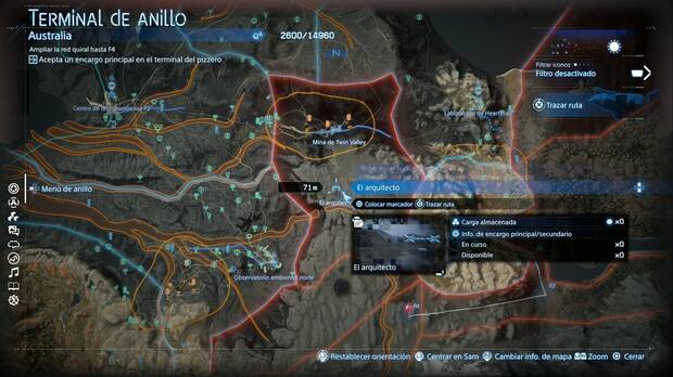 Death Stranding 2 - Instalaciones, ubicación de El arquitecto