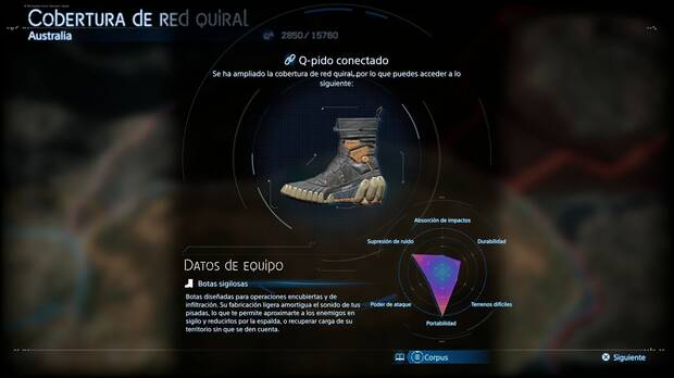 Death Stranding 2 - Equpación y herramientas, Botas sigilosas