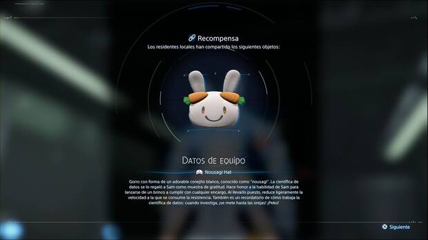 Death Stranding 2 - Equipación y herramientas, Nousagi Hat