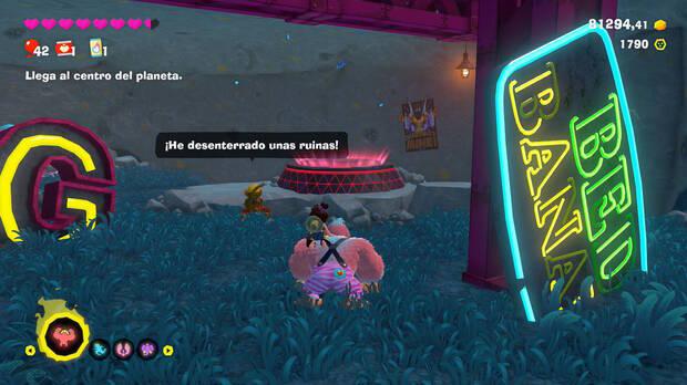 Donkey Kong Bananza - Ubicación del plátano 03 en Estrato del circuito