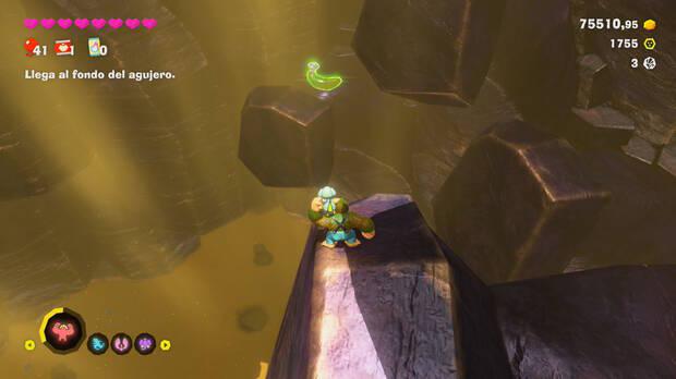 Donkey Kong Bananza - Ubicación del plátano 01 en Estrato del vertedero
