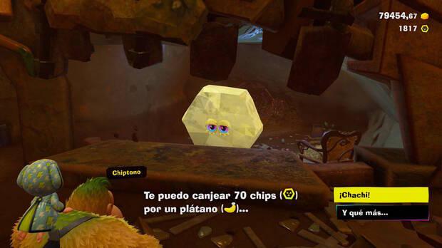Donkey Kong Bananza - Ubicación del plátano 27 en Estrato del vertedero