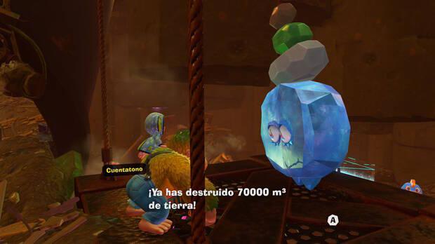 Donkey Kong Bananza - Ubicación del plátano 19 en Estrato del vertedero